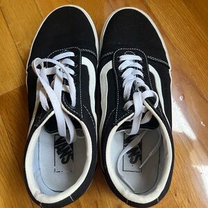 Black and White Classic Platform Vans